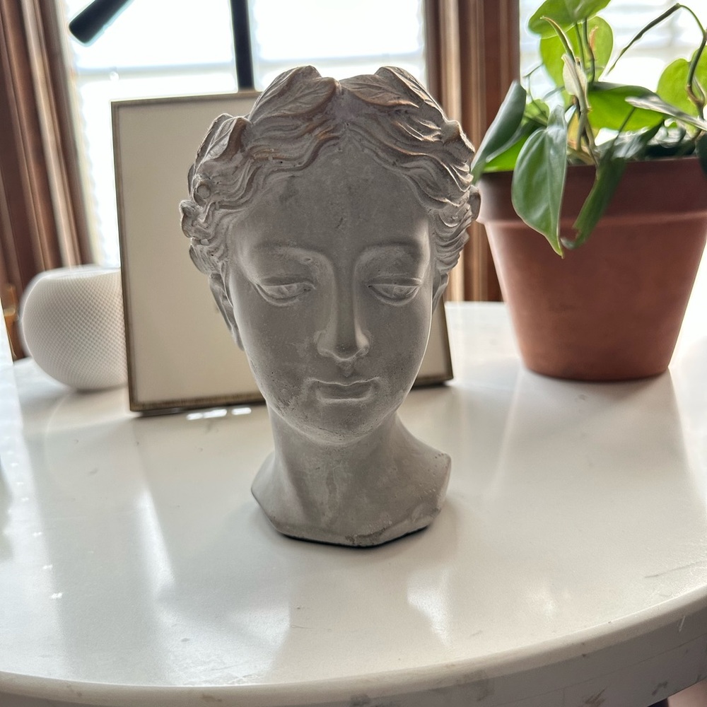 Anthropologie small Grecian Bust Pot